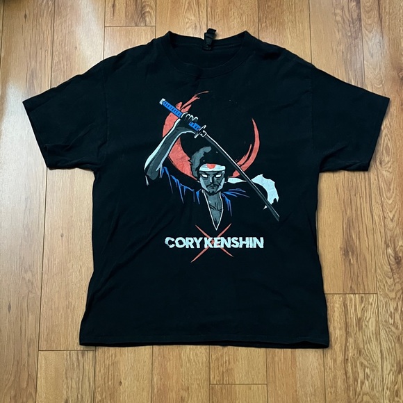 CoryxKenshin Black Samurai Short Sleeve Shirt - Picture 1 of 4
